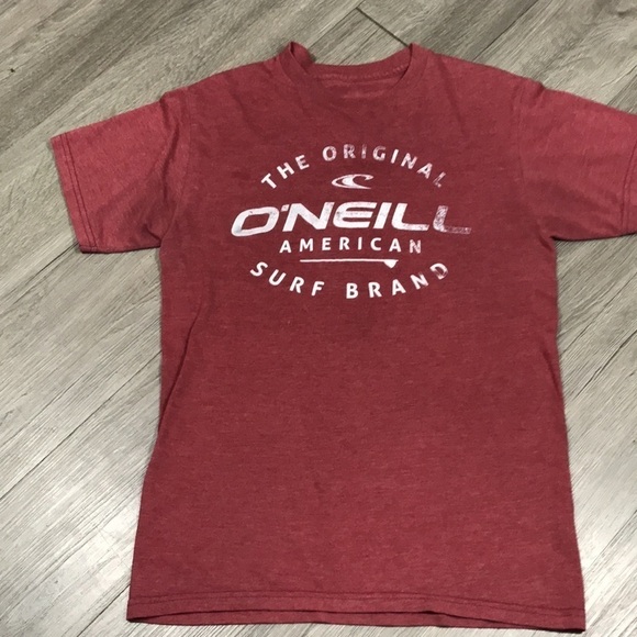O’NEILL Burnished Red Screen Print T-Shirt size - Picture 4 of 6